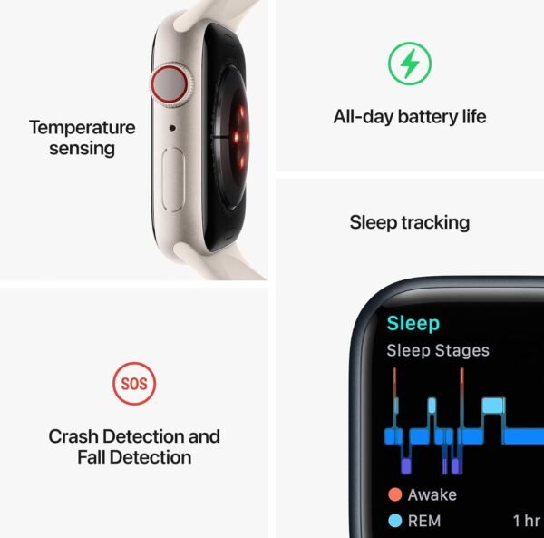 Apple Watch SERIE 8 45mm GPS+CELL NEGRO - Image 3